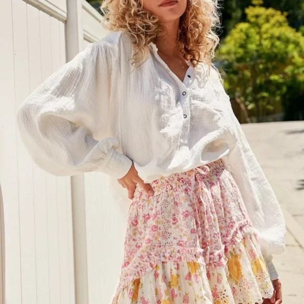 Free People Beach Day Henley Pull Over